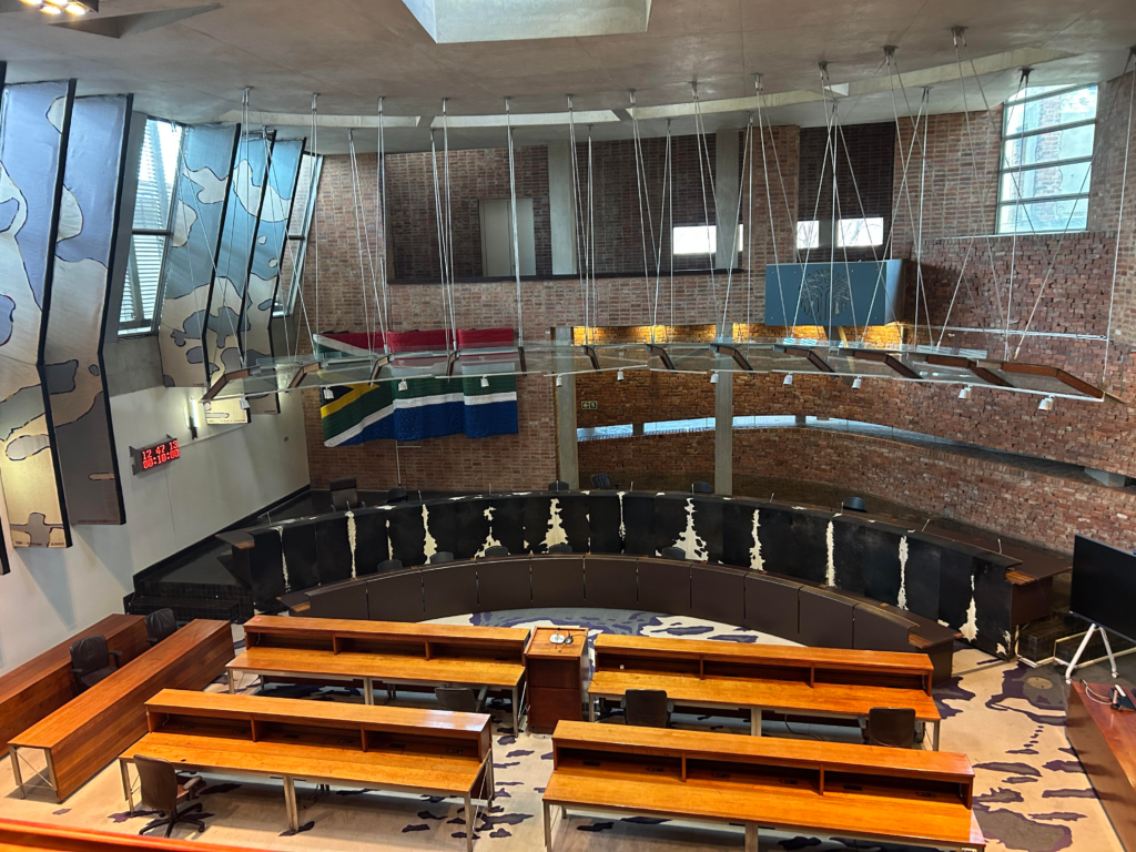 Interior of the Constitutional Court at Constitution Hill