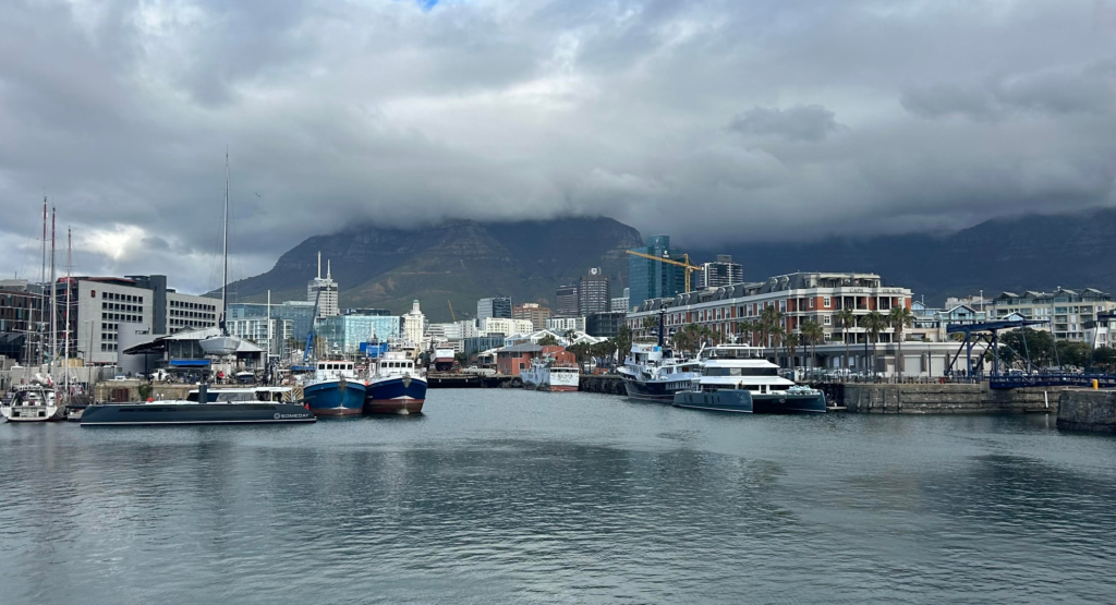 Gloomy day at V&A waterfront from 7 Day Cape Town itinerary