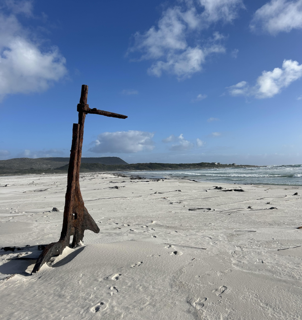 Shipwreck on Noordhoek beach at the end of Chapman's Peak Drive