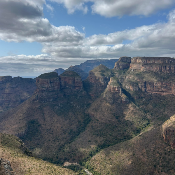 Three Rondavels on the Panorama Route in South Africa
