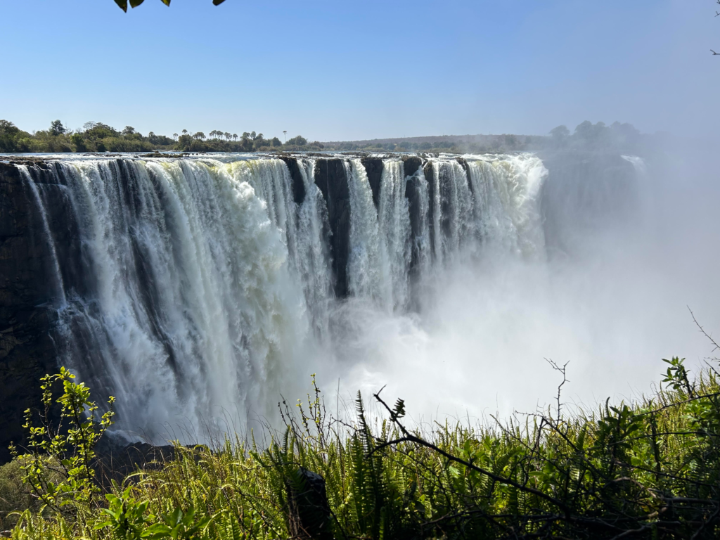 View of Victoria Falls in Zimbabwe