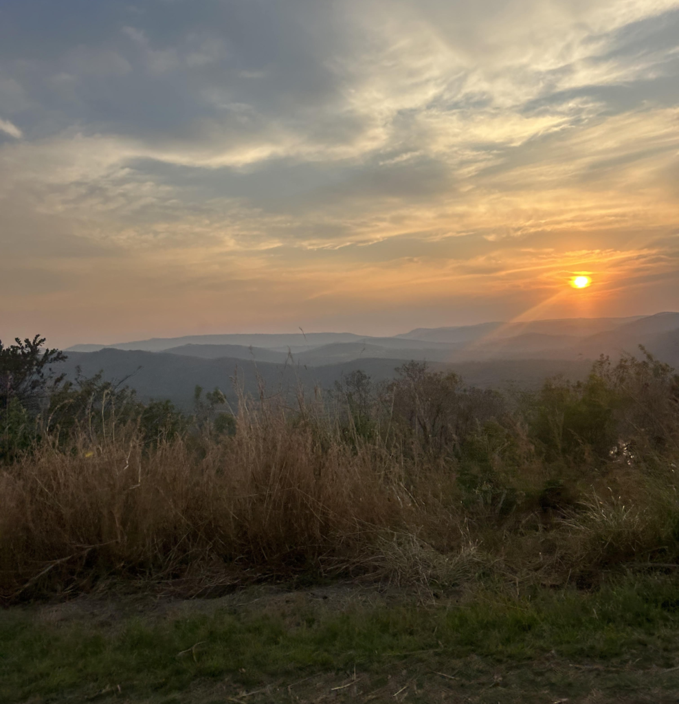 Sunset from near Hilltop in Hluhluwe-iMfolozi Game Reserve