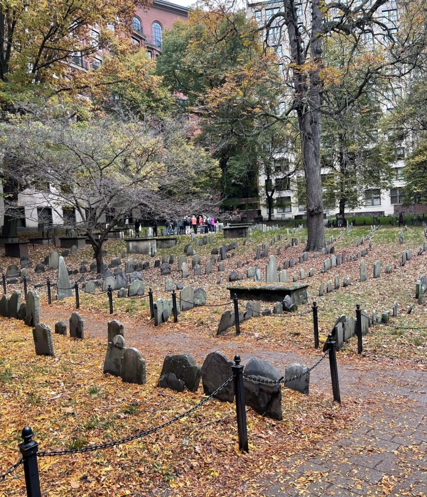 Granary Burying Ground, the fourth stop of the Freedom Trail.