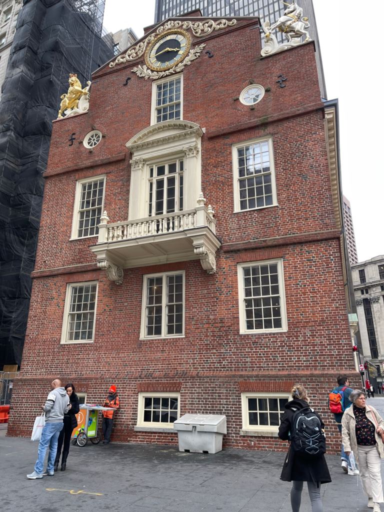 Exterior of the Old State House in Boston.