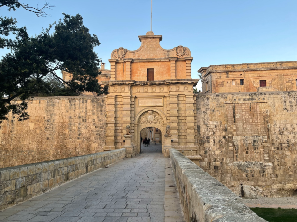 The Mdina Gate in Mdina, Malta, the most recognisable Game of Thrones filming location in Malta.