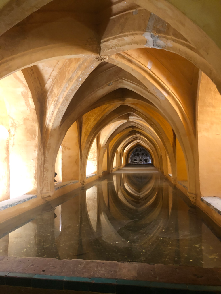 The baths at the Royal Alcazar in Seville used as a Game of Thrones filming location.