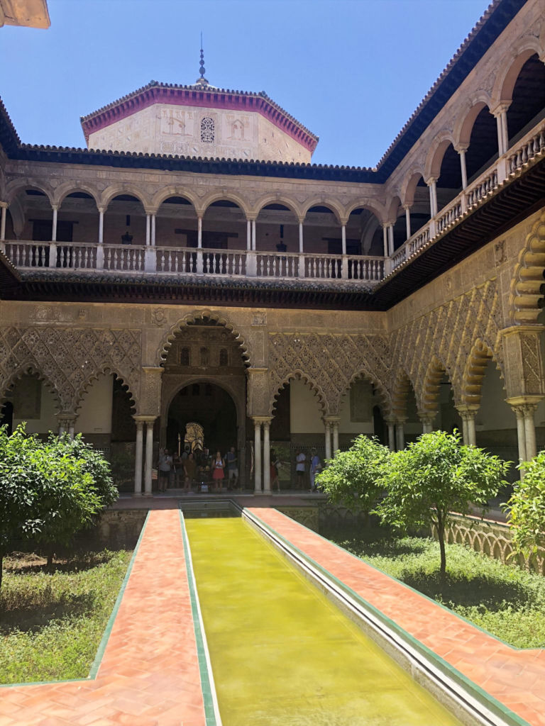 The Royal Alcazar in Seville Spain.