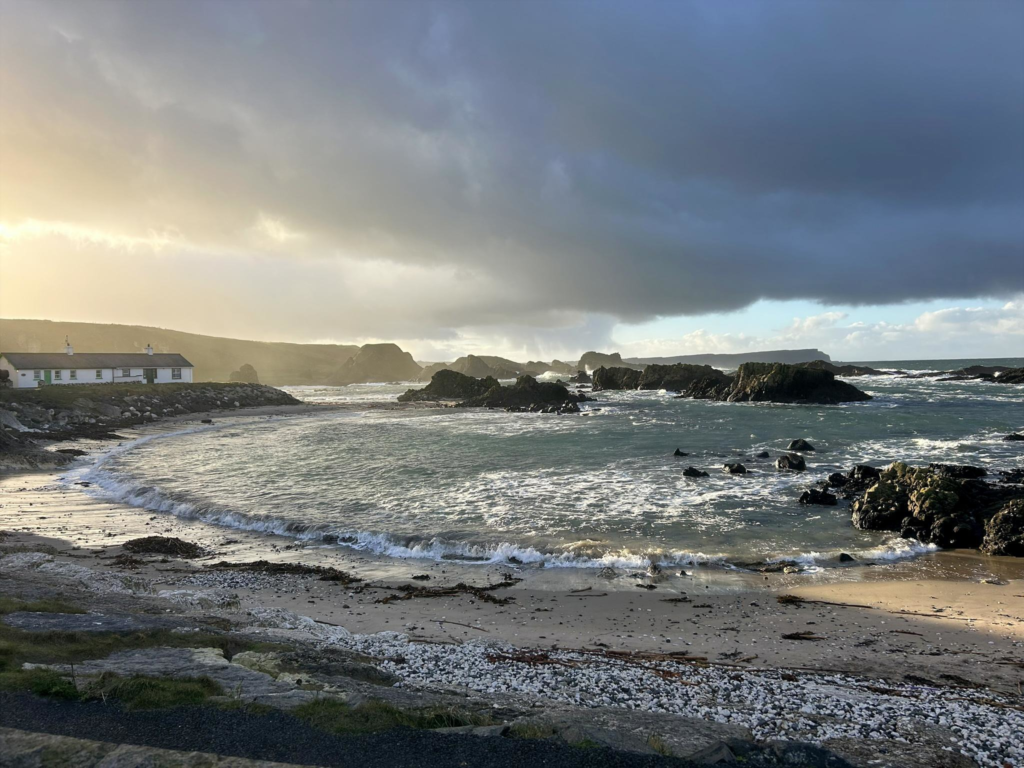 Ballintoy Harbour along the Causeway Coastal Route in Northern Ireland.