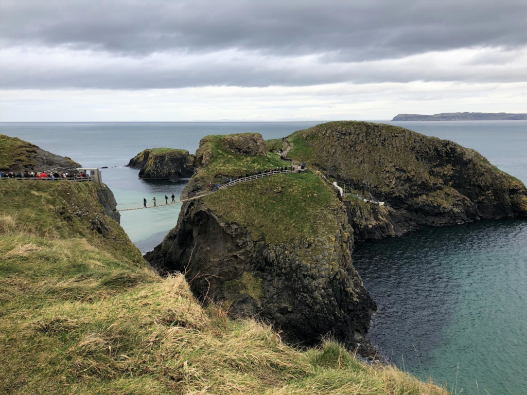 The National Trust Carrick-a-Rede Rope Bridge along the Causeway Coastal Route.