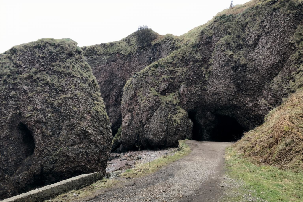 Cushenden Caves, a Game of Thrones filming location in Northern Ireland.